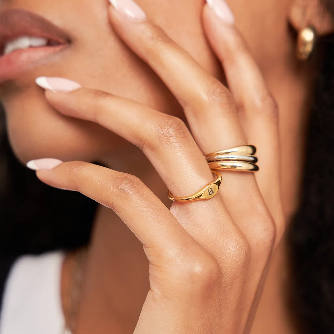 Engravable Signet Ring sold by Sugar Blossom product image thumbnail 3