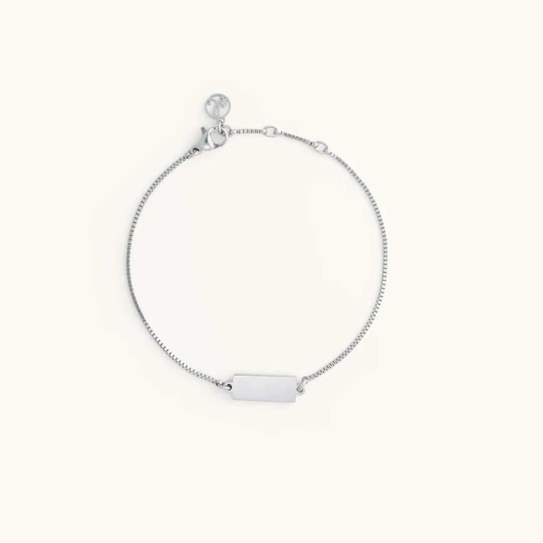 Engravable Bar Bracelet sold by Sugar Blossom product image thumbnail 4