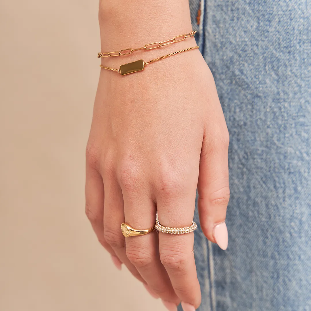 Engravable Bar Bracelet sold by Sugar Blossom product image thumbnail 3