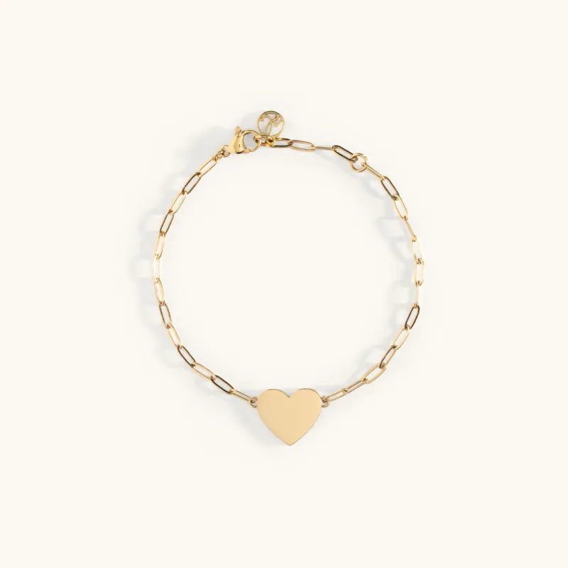 Engravable Heart Bracelet sold by Sugar Blossom