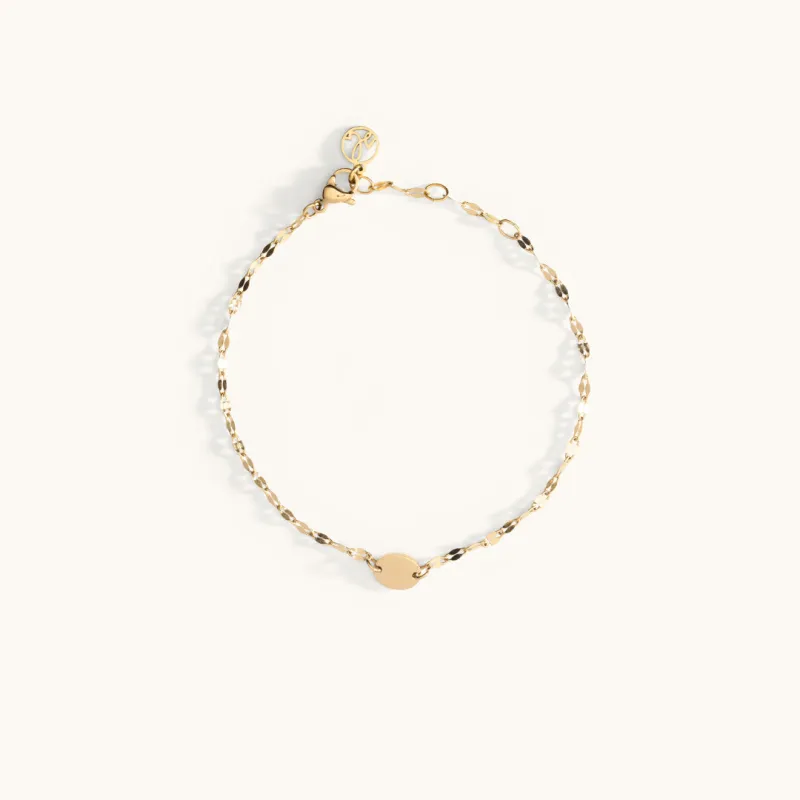 Engravable Oval Bracelet sold by Sugar Blossom