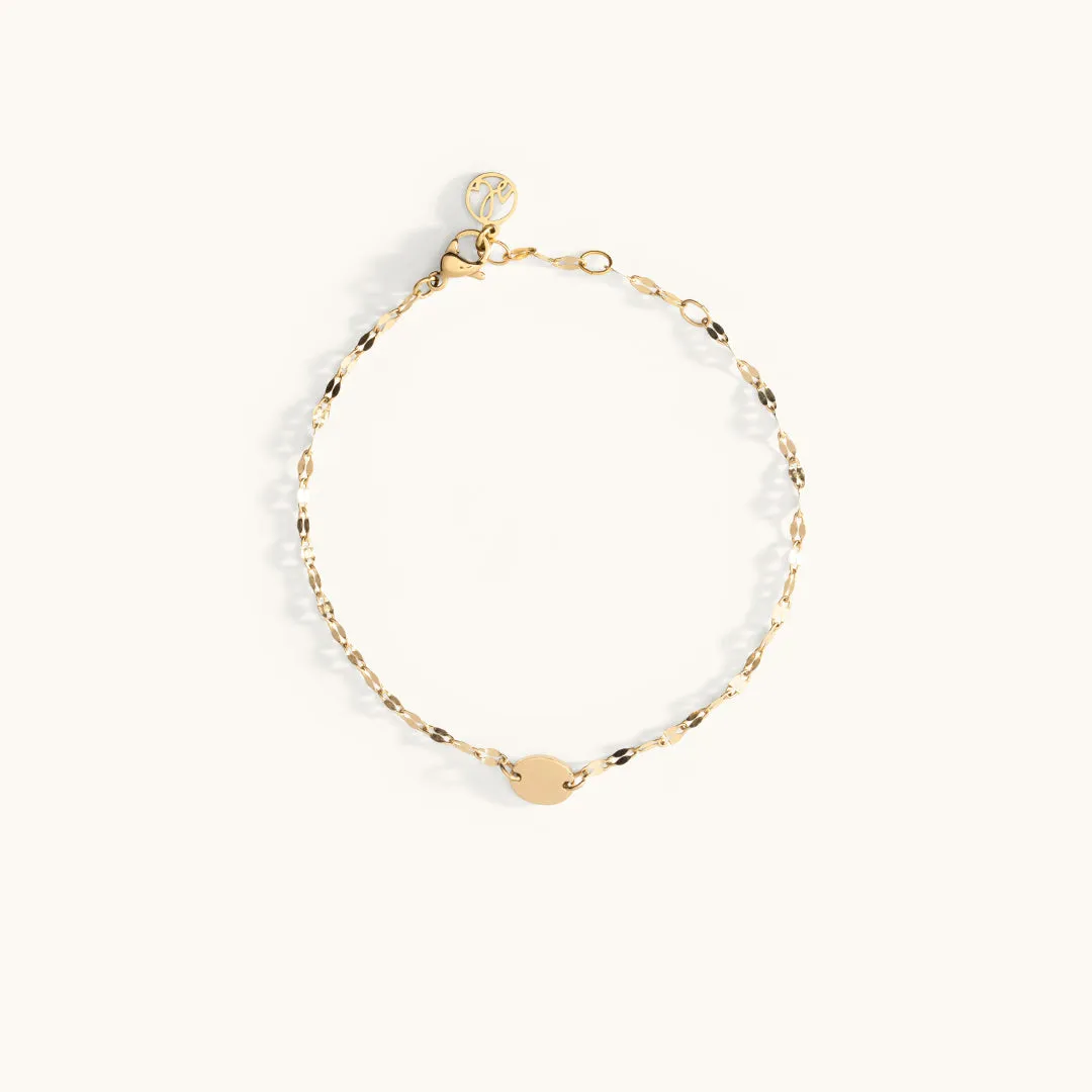 Engravable Oval Bracelet sold by Sugar Blossom