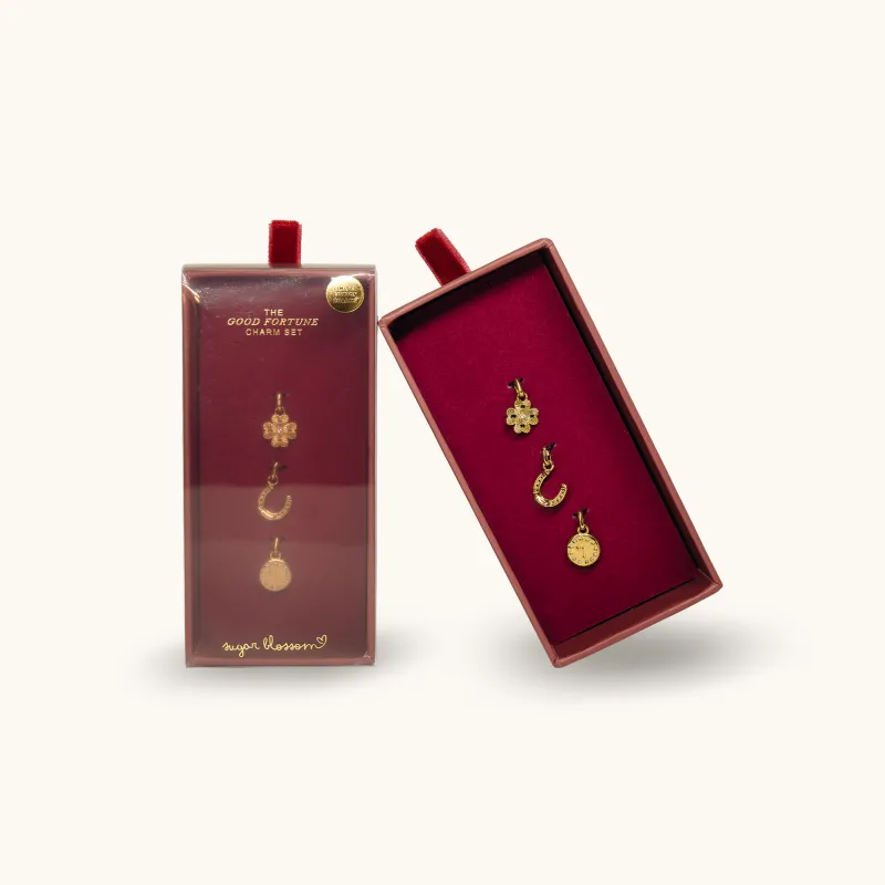 The Good Fortune Charm Set sold by Sugar Blossom