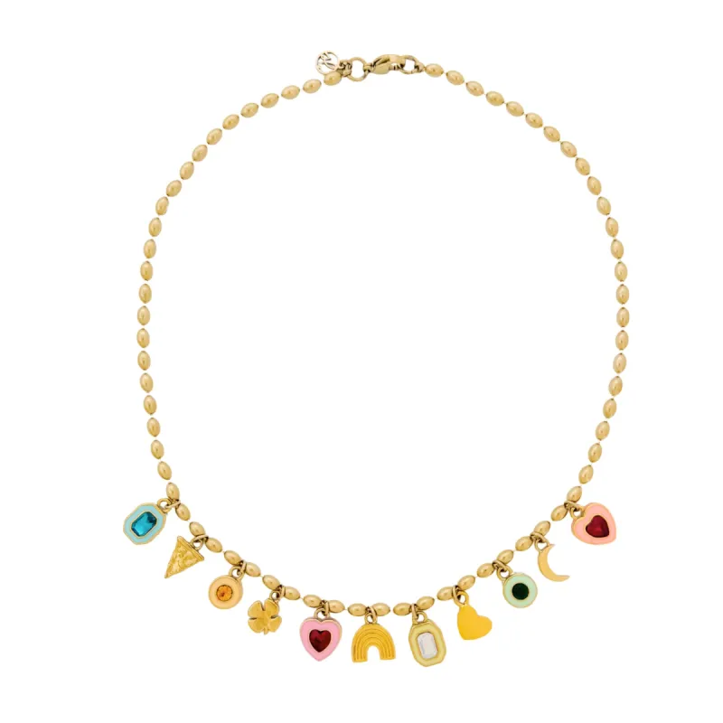 Fête Charm Necklace sold by Sugar Blossom