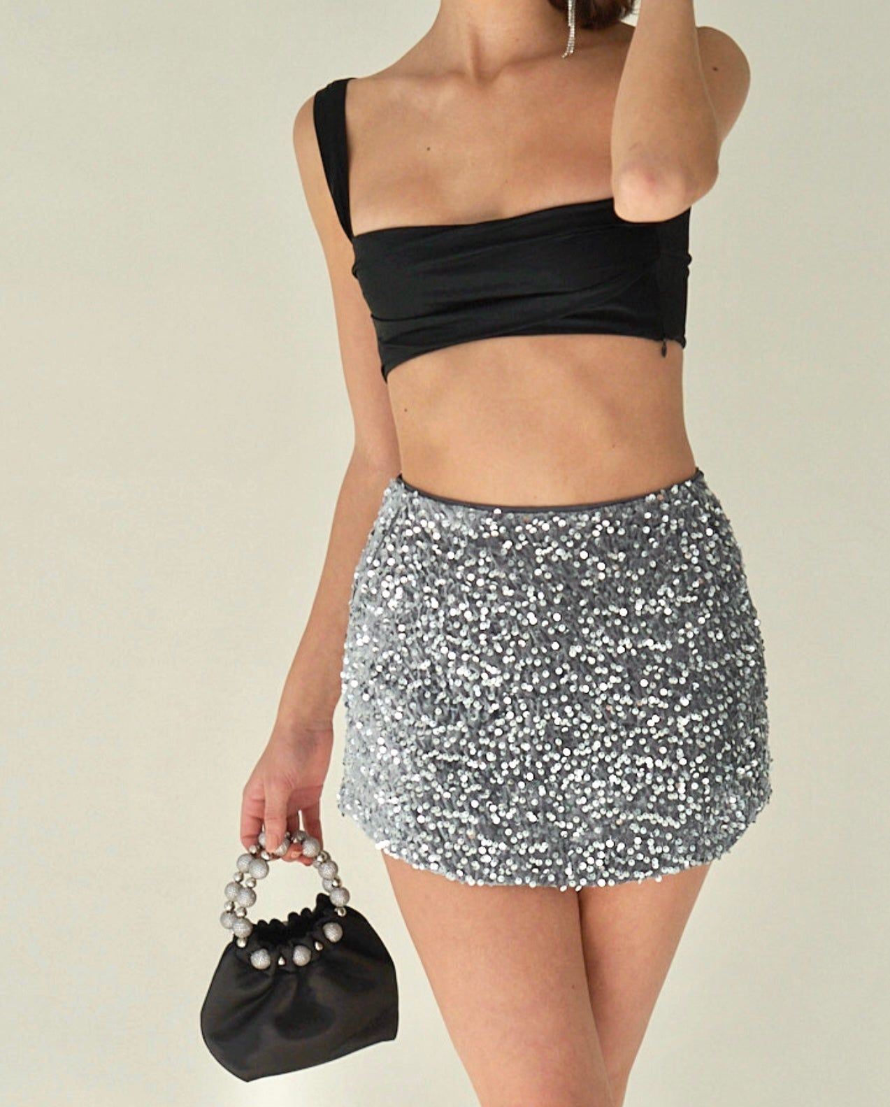 Sequin Mini Skirt (Final Sale) sold by VERAFIED