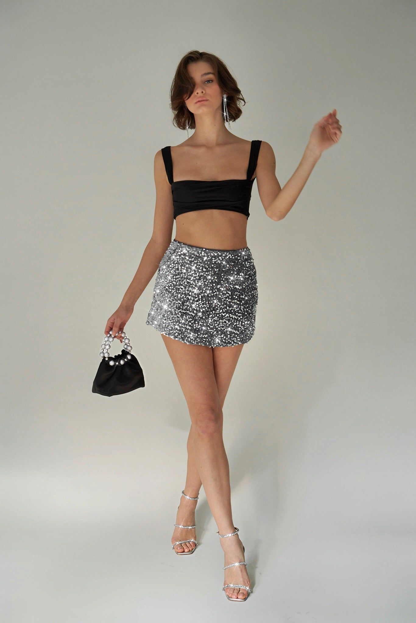 Sequin Mini Skirt (Final Sale) sold by VERAFIED product image thumbnail 3