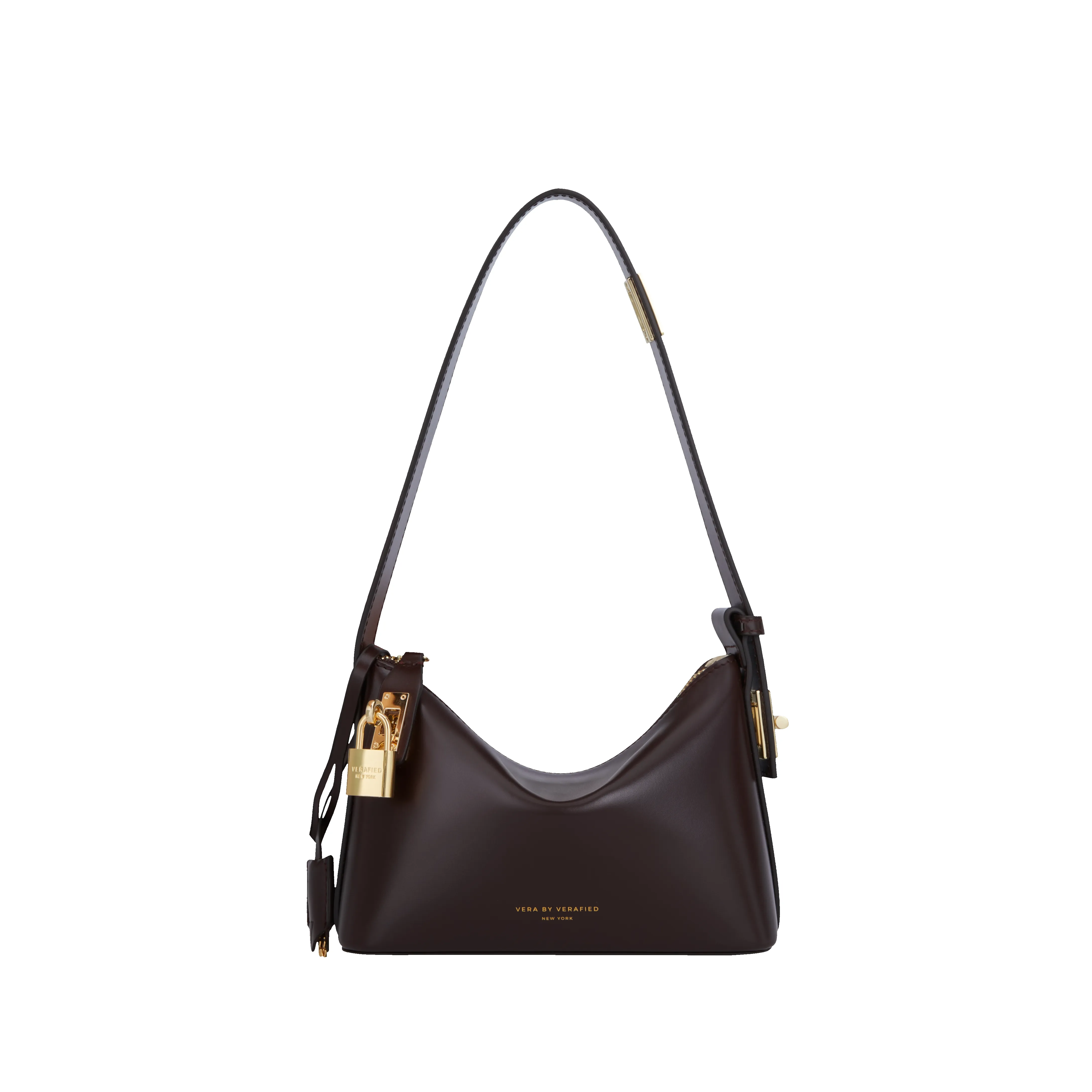 Mini Gold Chocolate Hobo Bag sold by VERAFIED product image thumbnail 2