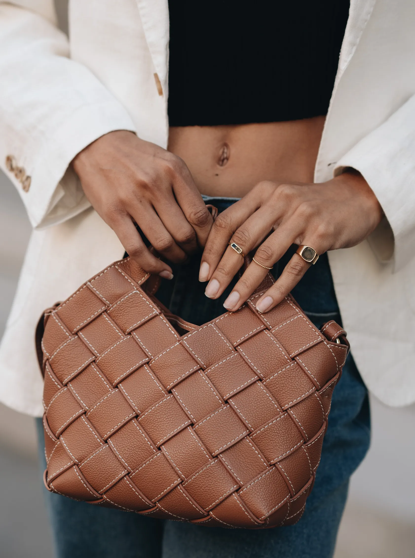 14k Gold Black Onyx Ring Set sold by VERAFIED product image thumbnail 3