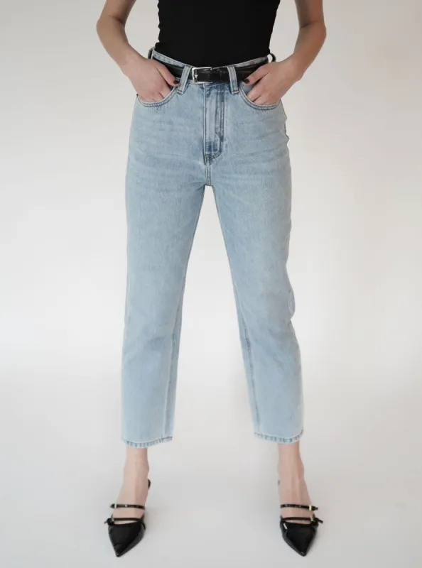 Cropped Straight-Leg Jeans sold by VERAFIED