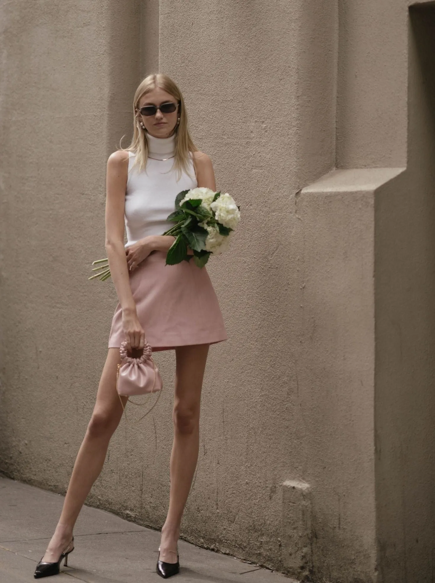 Peach Mini Cloud Bag (Final Sale) sold by VERAFIED product image thumbnail 3