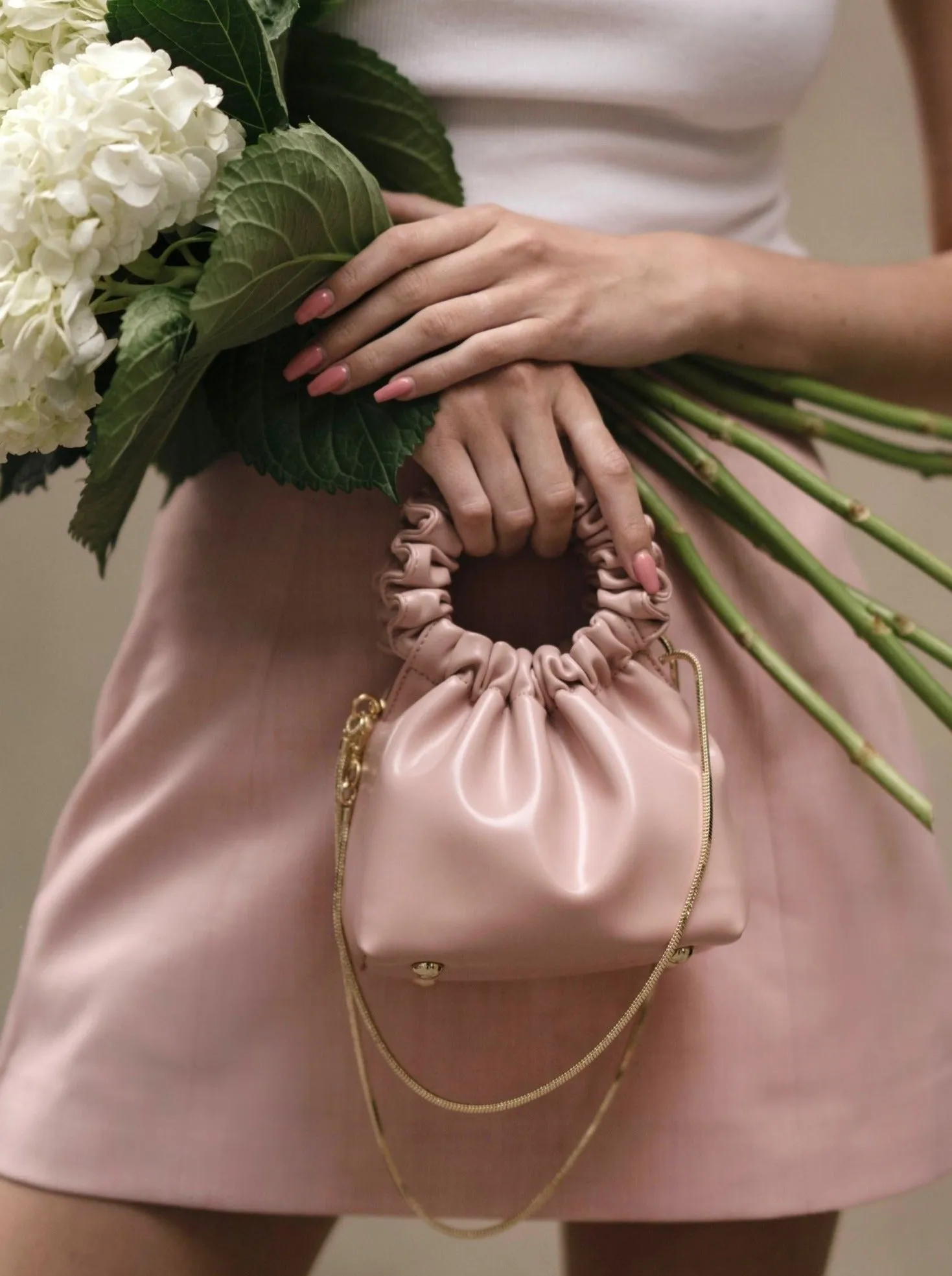 Peach Mini Cloud Bag (Final Sale) sold by VERAFIED product image thumbnail 2