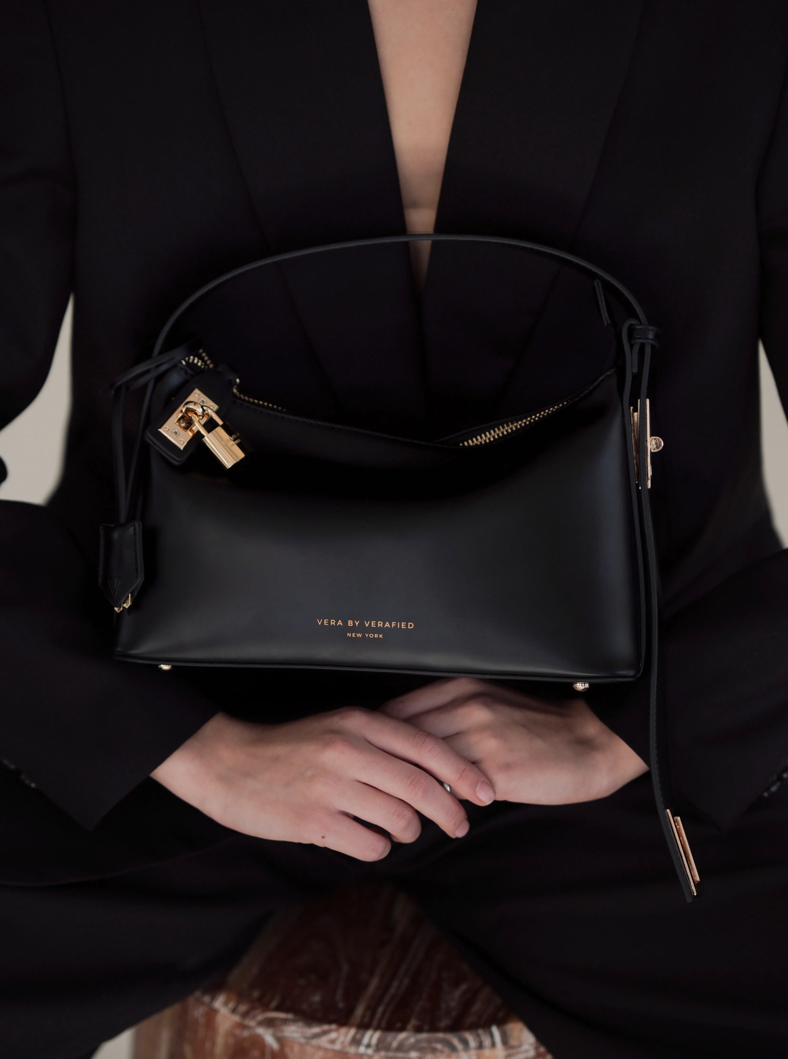 Gold Black Hobo Bag sold by VERAFIED product image thumbnail 2