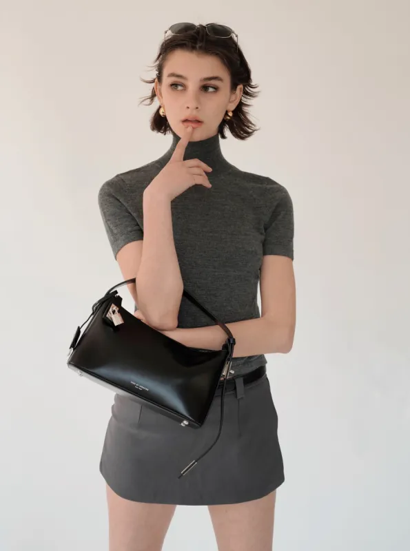 Mockneck Open Back Top sold by VERAFIED
