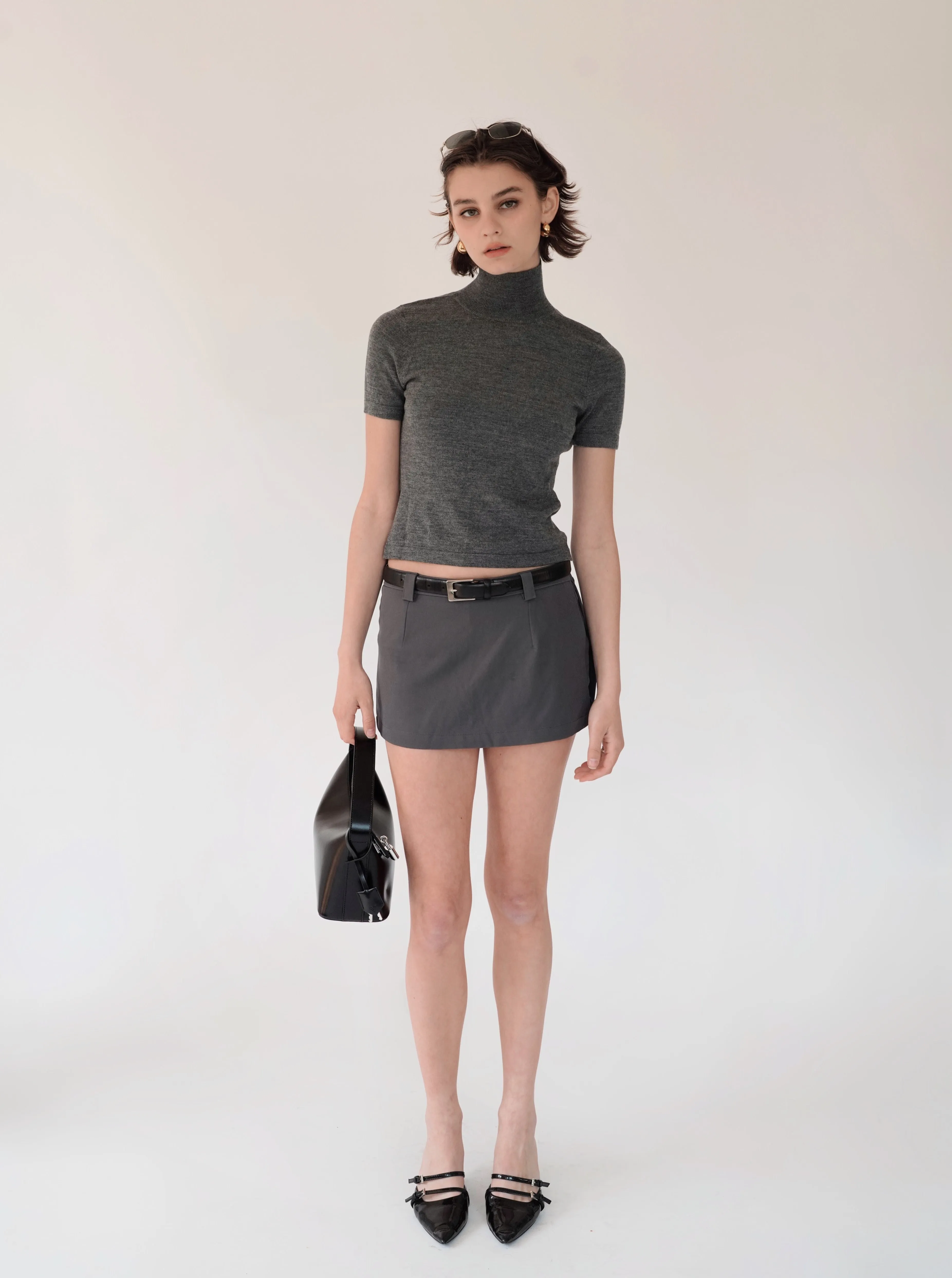 Mockneck Open Back Top sold by VERAFIED product image thumbnail 3