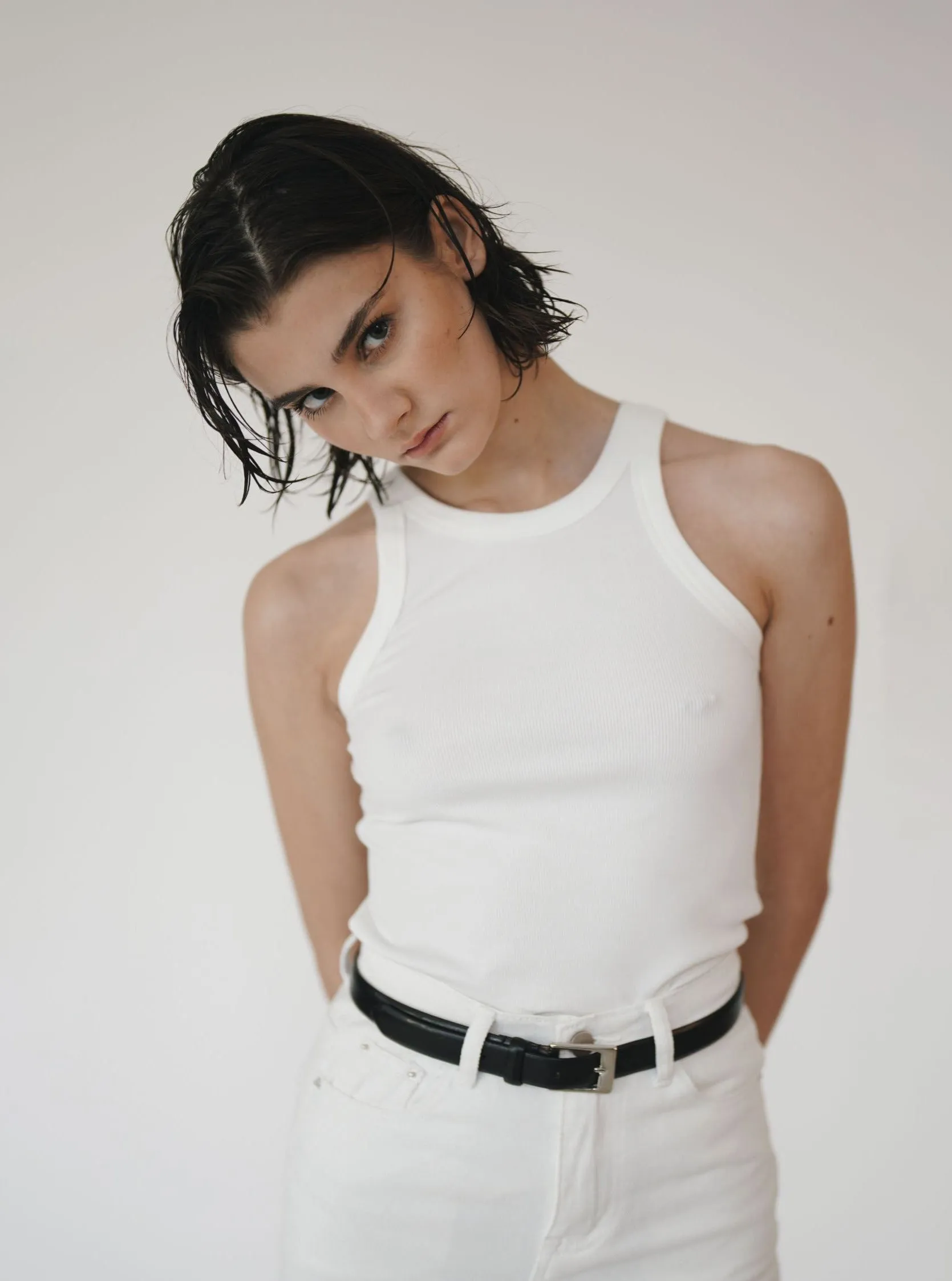 White Tank Top sold by VERAFIED product image thumbnail 2