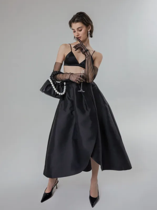 Audrey Satin Skirt sold by VERAFIED