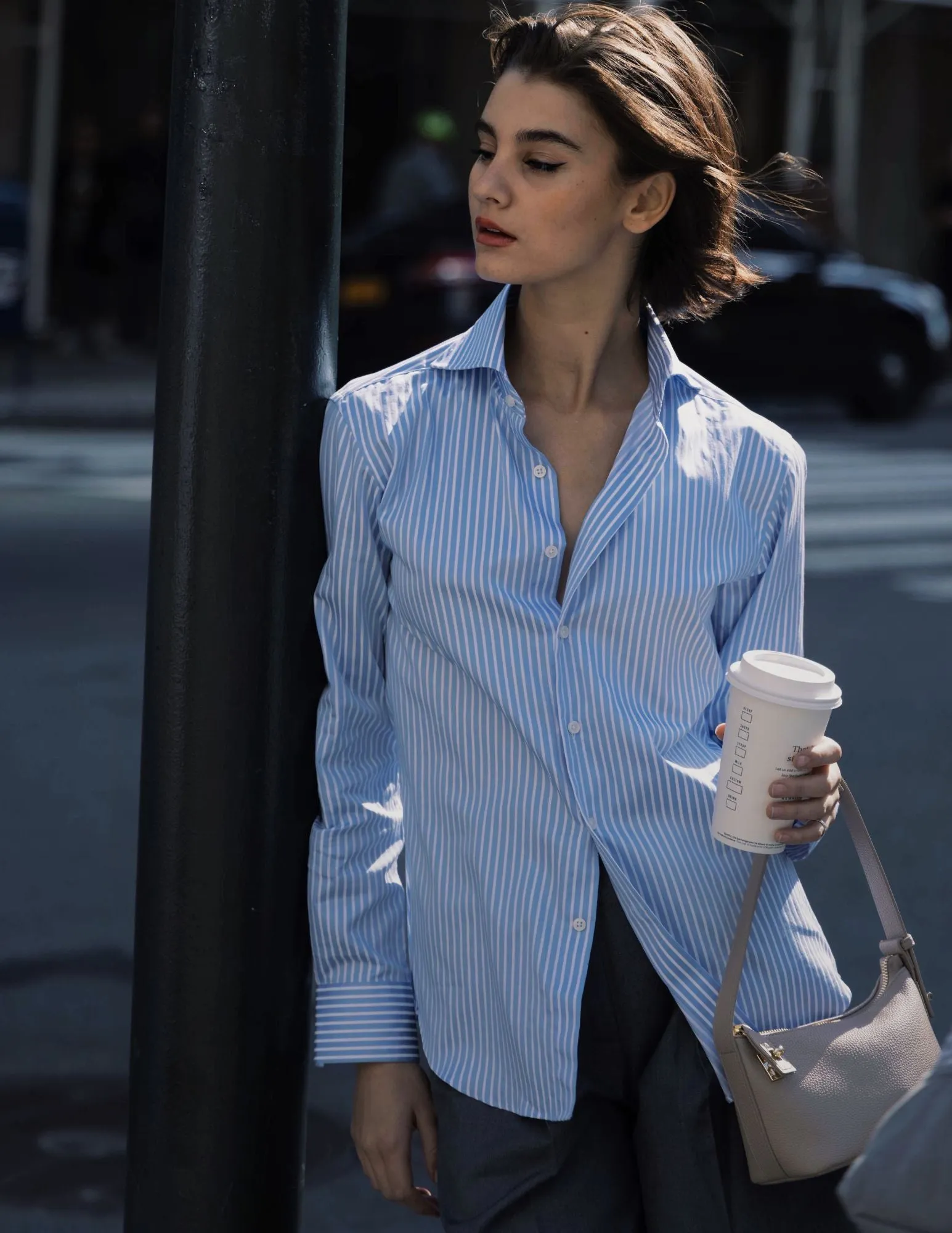 Blue Stripe Dress Shirt sold by VERAFIED product image thumbnail 4