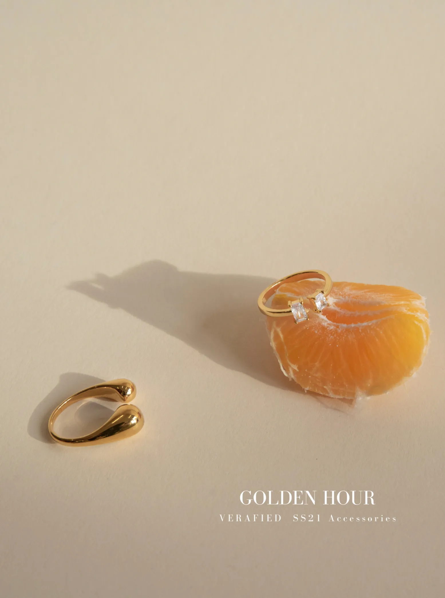 Golden Hour White Stone Ring sold by VERAFIED product image thumbnail 2