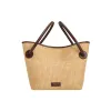 Leather-trimmed Raffia Bucket Bag sold by VERAFIED
