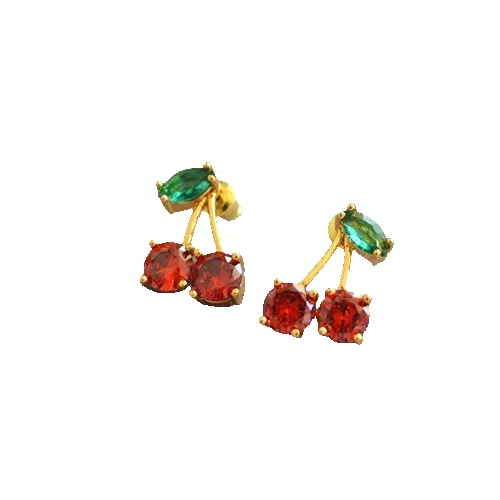 Cherry Stud Earrings sold by VERAFIED
