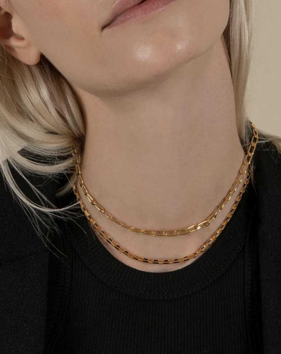 Golden Hour Medium Link Chain Necklace sold by VERAFIED product image thumbnail 4