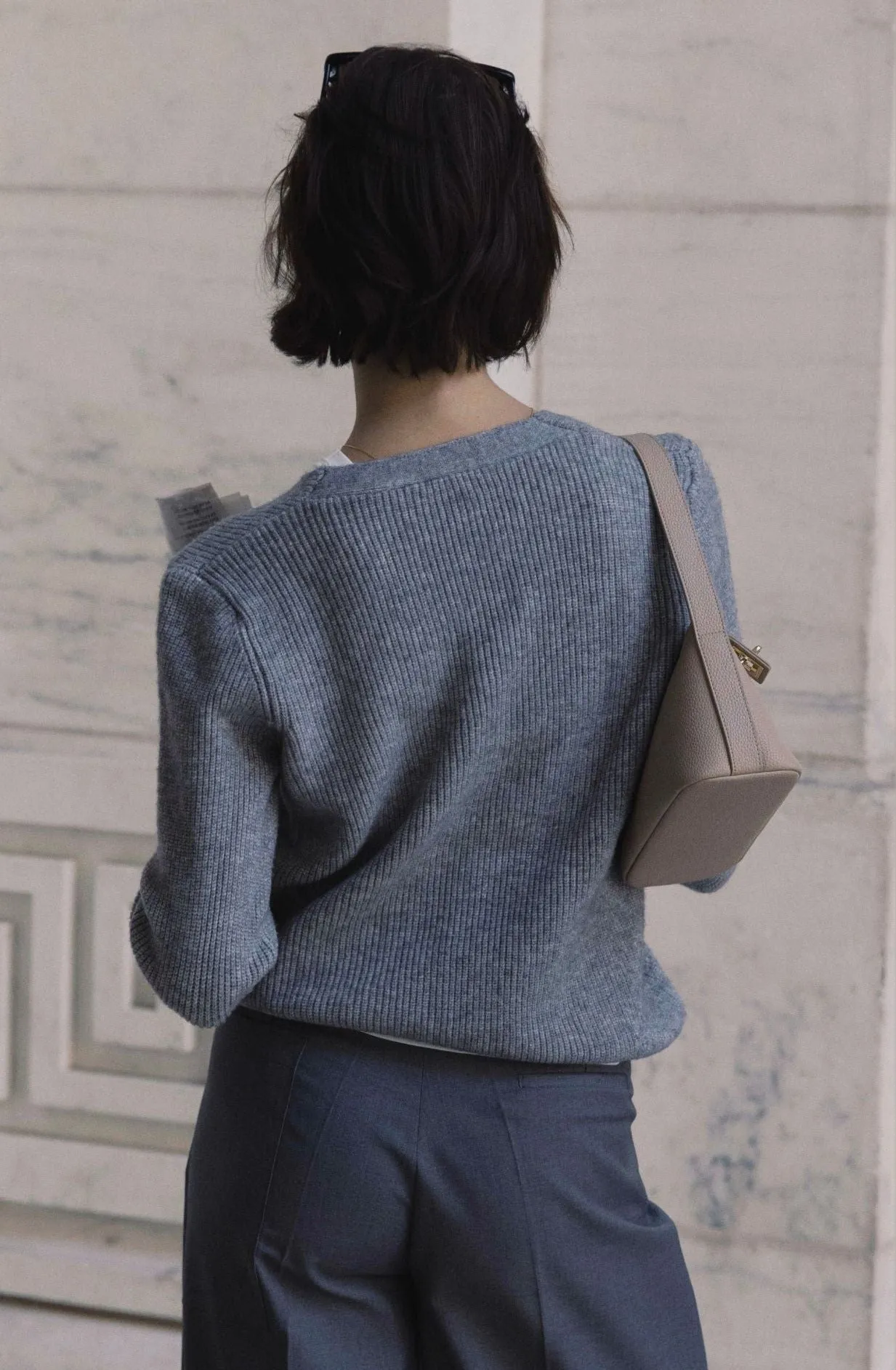 Grey Wool Sweater sold by VERAFIED product image thumbnail 2