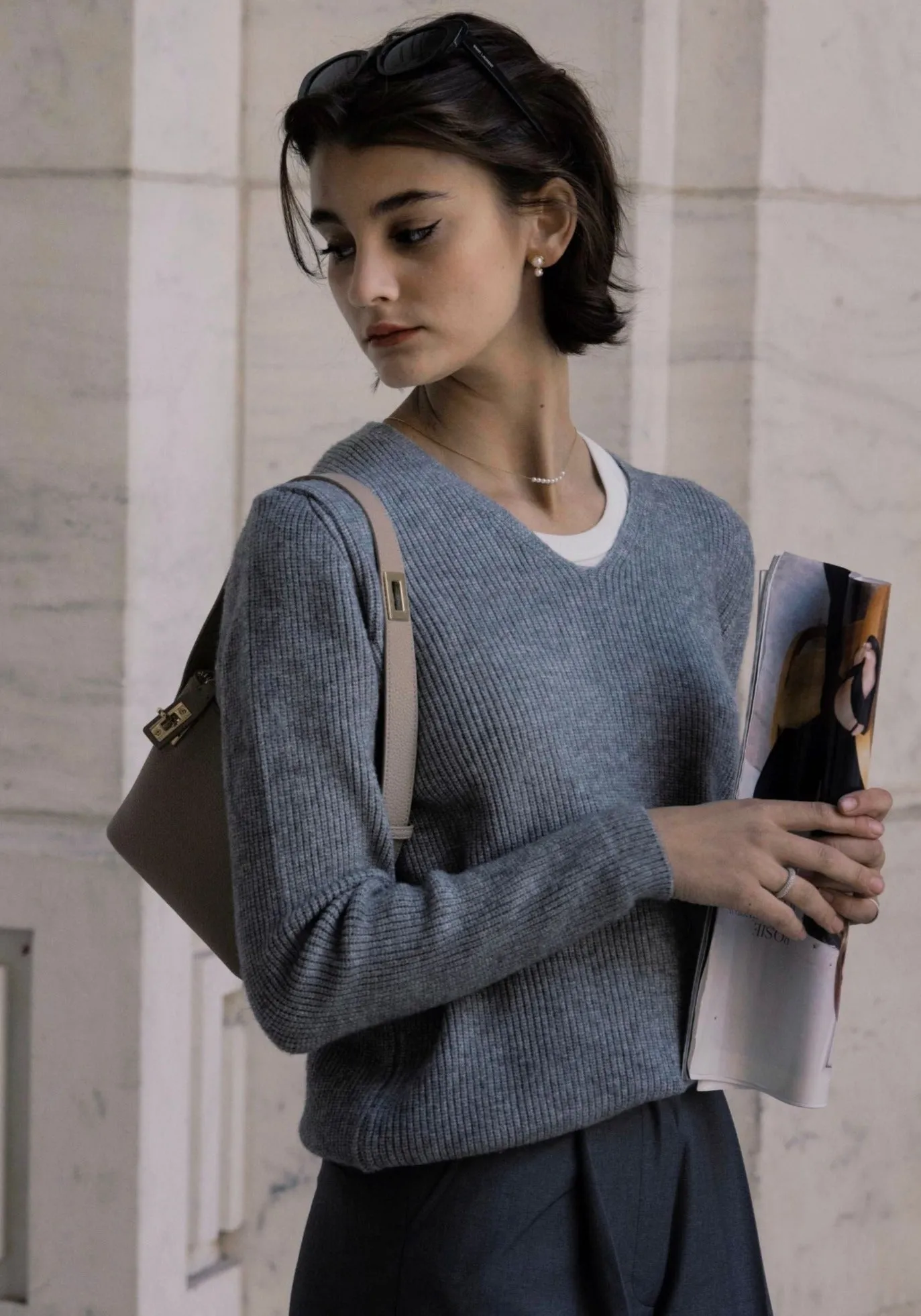 Grey Wool Sweater sold by VERAFIED product image thumbnail 3
