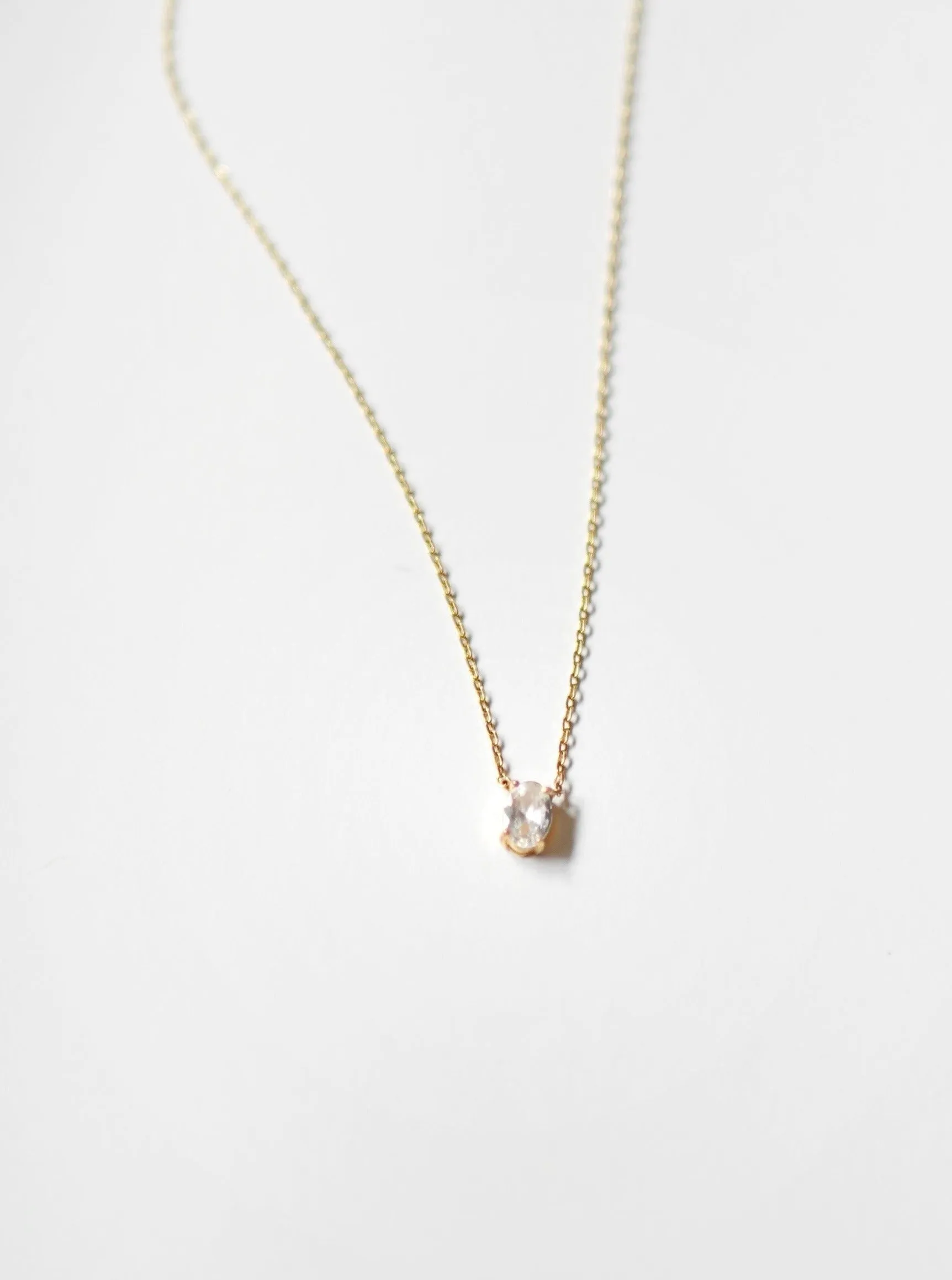 White Stone Necklace sold by VERAFIED