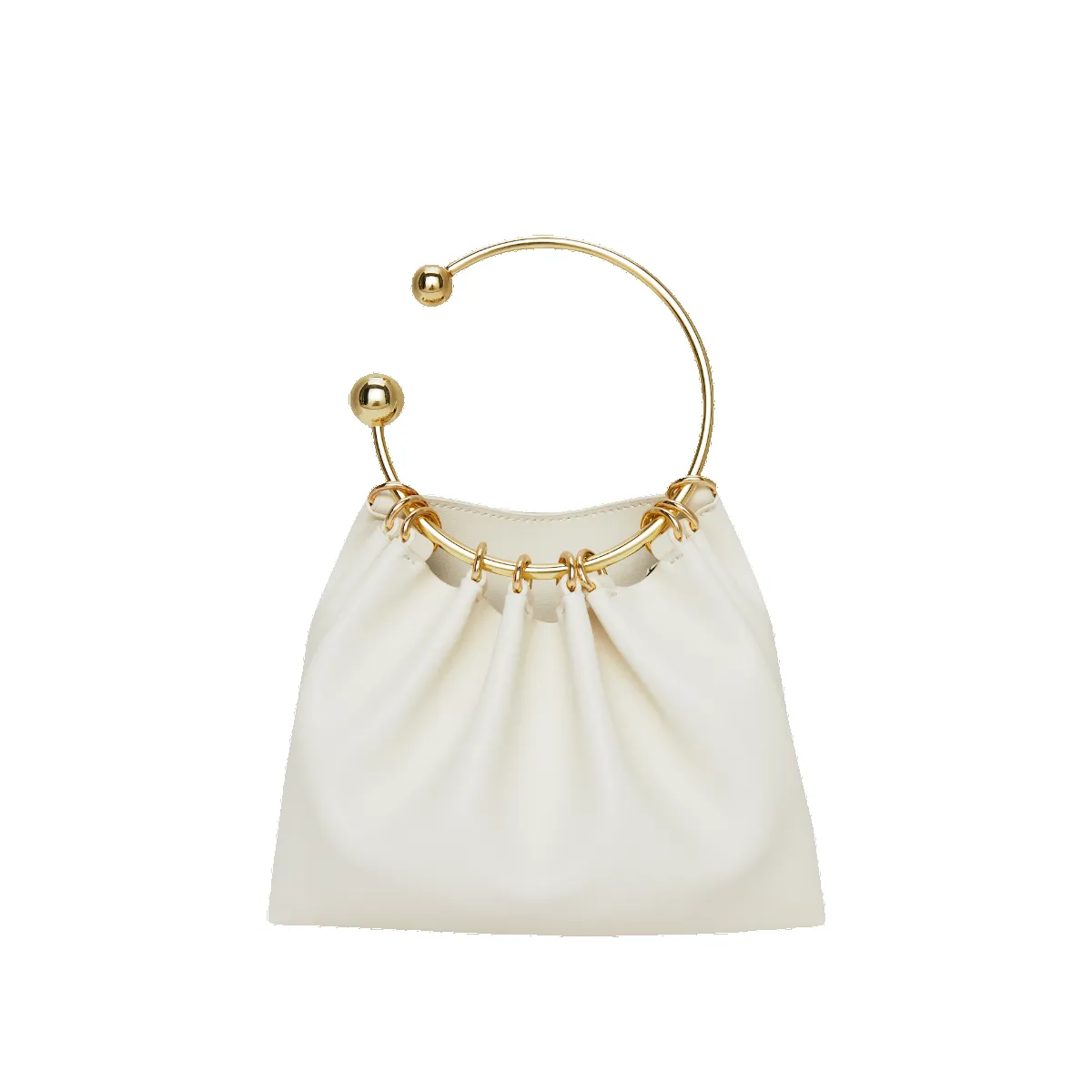 Cream Ring Handle Bag sold by VERAFIED