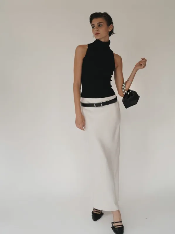 Maxi Satin Skirt sold by VERAFIED