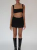 Black Low-rise Mini Skirt(Final Sale) sold by VERAFIED