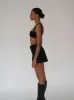 Black Low-rise Mini Skirt(Final Sale) sold by VERAFIED