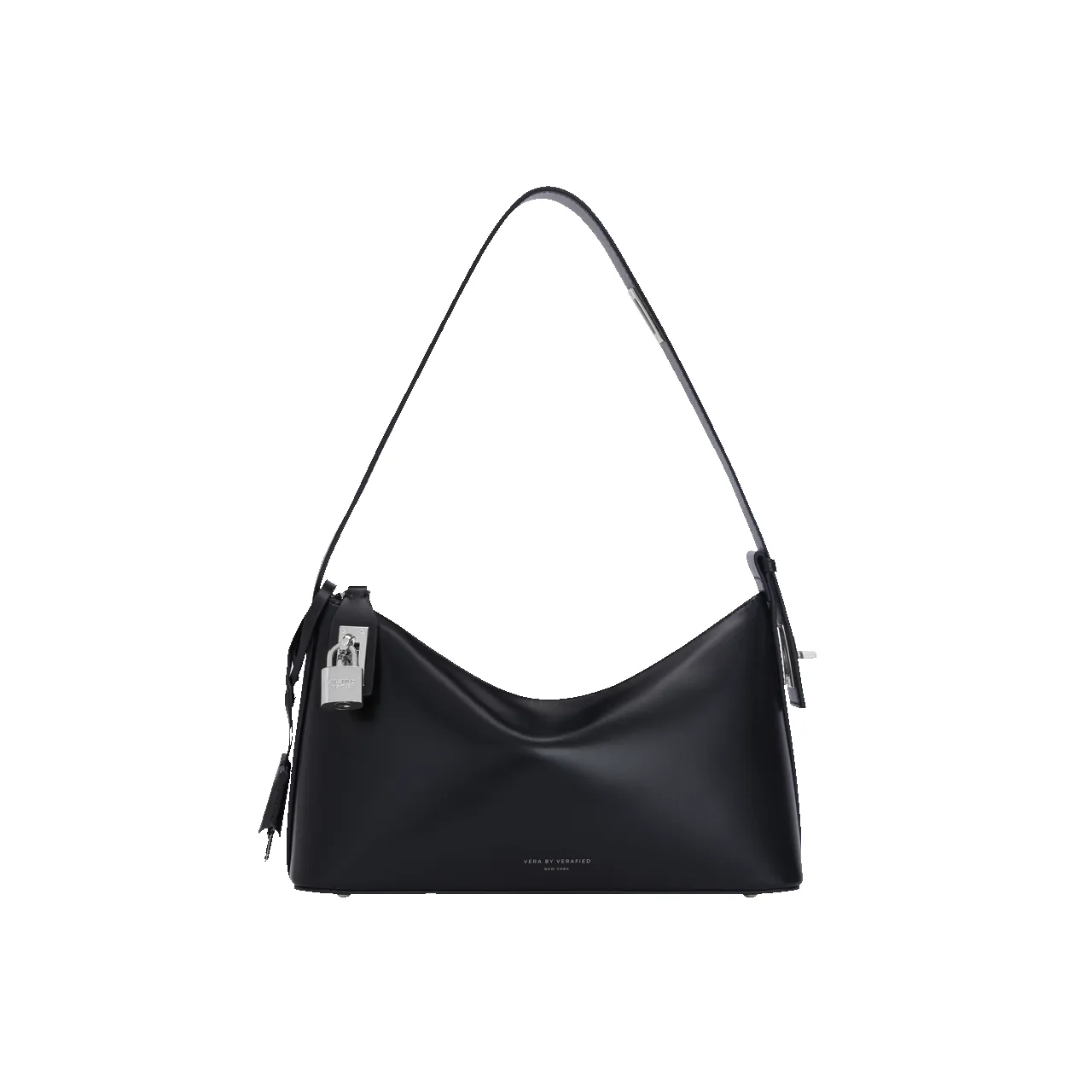 Silver Black Hobo Bag sold by VERAFIED product image thumbnail 5