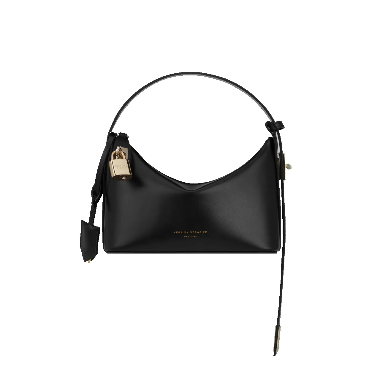 Mini Gold Black Hobo Bag sold by VERAFIED