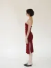 Cherry Strapless Midi Dress sold by VERAFIED