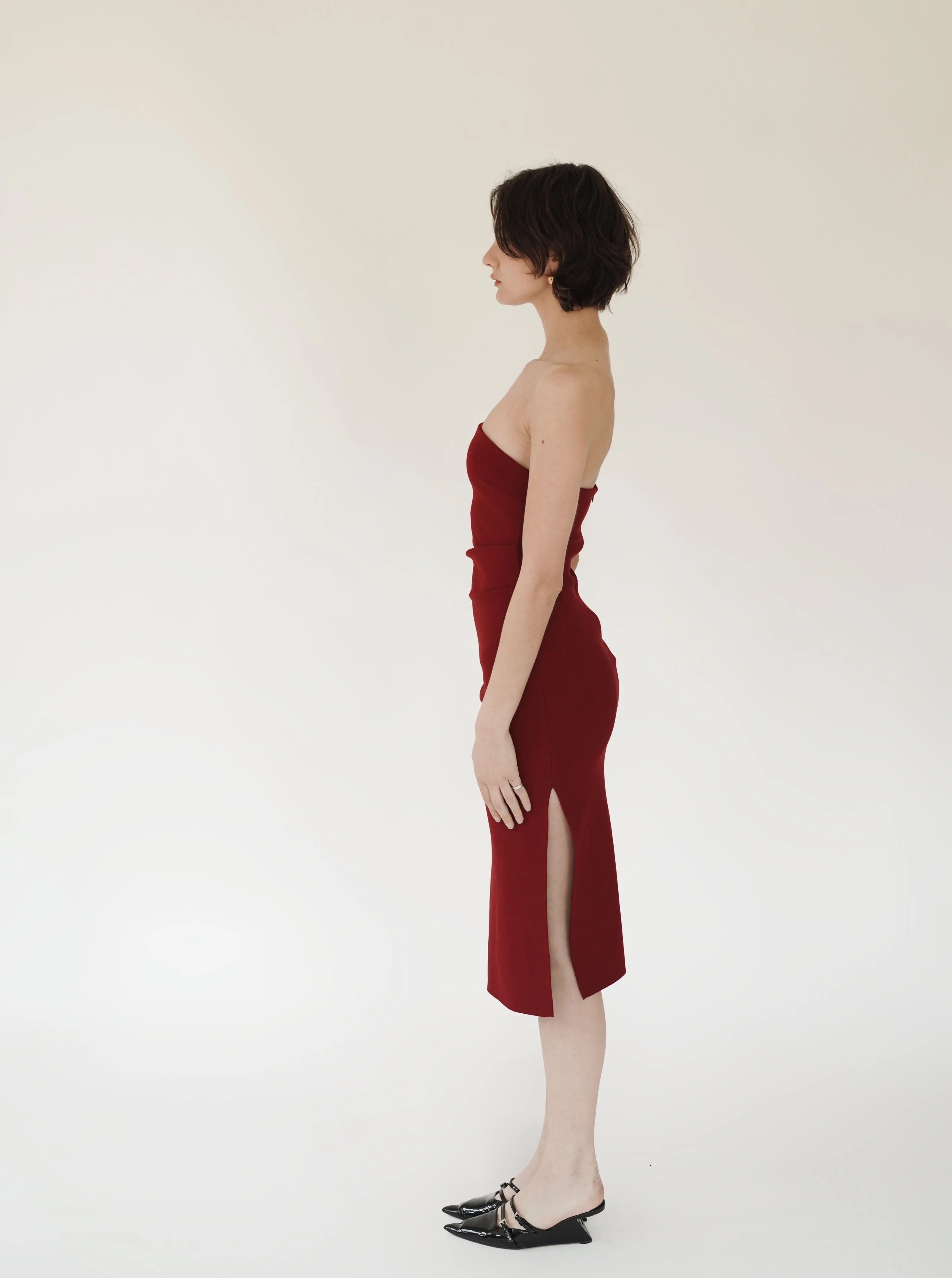 Cherry Strapless Midi Dress sold by VERAFIED product image thumbnail 2