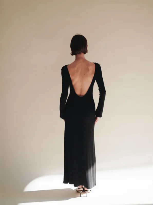 Open Back Maxi Dress sold by VERAFIED