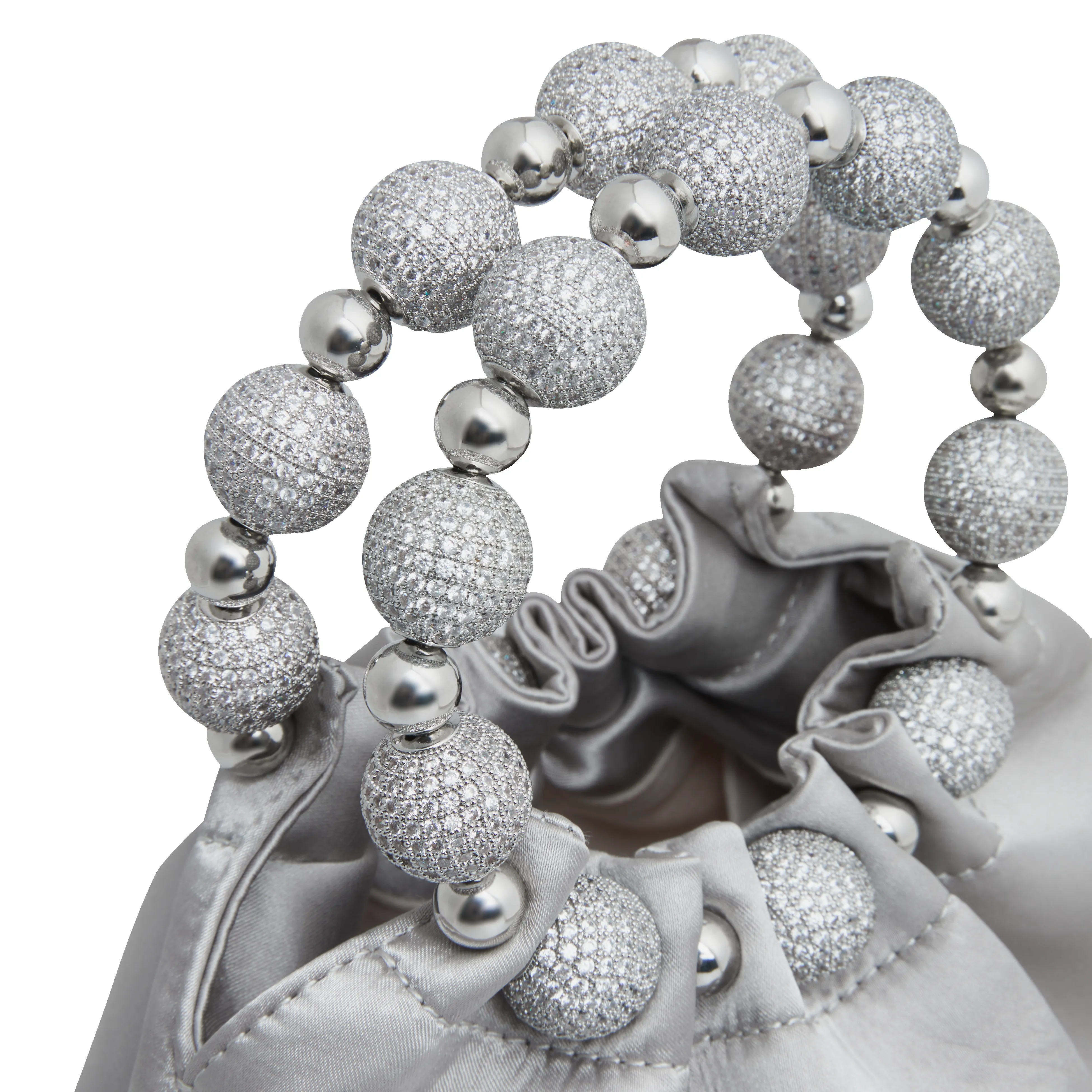 Mini Silver Diamond Handbag sold by VERAFIED product image thumbnail 5