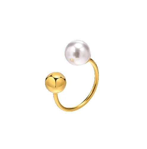 Pearl Open Ring sold by VERAFIED