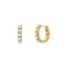 Beaded Pearl Hoops sold by VERAFIED