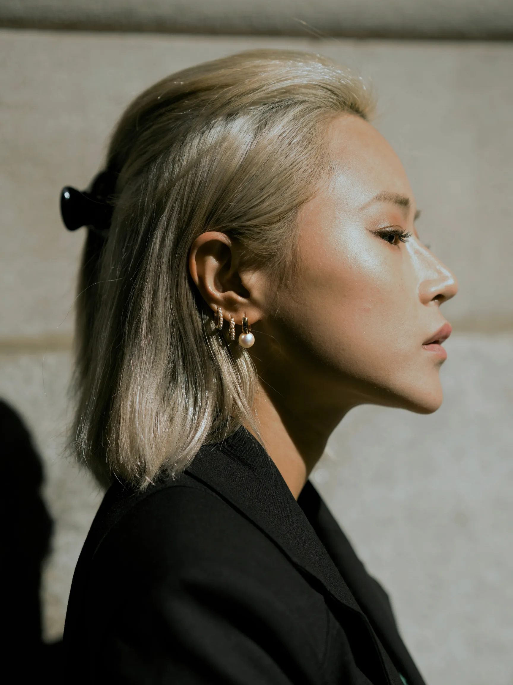 Beaded Pearl Hoops sold by VERAFIED product image thumbnail 5