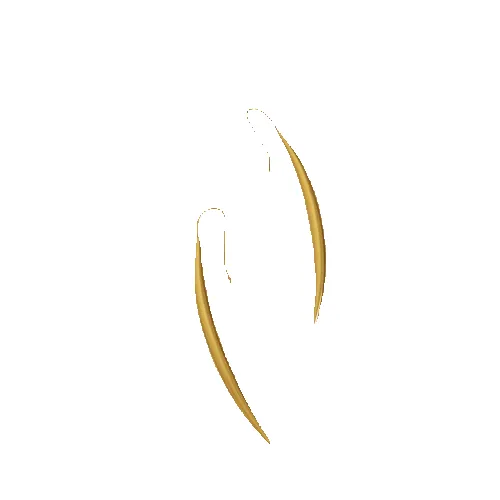 Gold Linear Drop Earrings sold by VERAFIED product image thumbnail 4