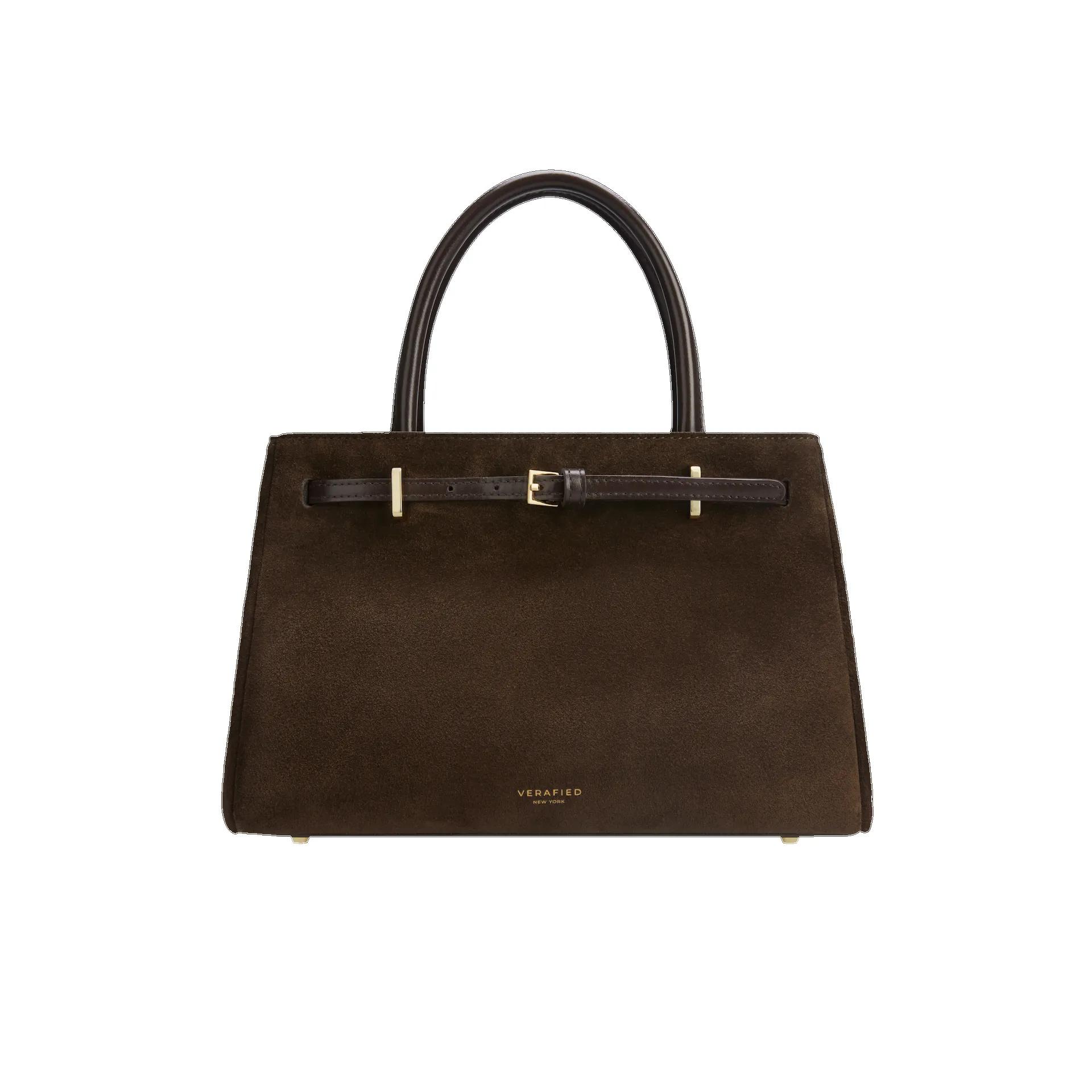 Espresso Suede Book Tote Bag 25( Pre-Order Only. Will Ship Mid March.) sold by VERAFIED