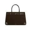 Espresso Suede Book Tote Bag 33 (Pre-Order Only. Will Ship Mid March.) sold by VERAFIED