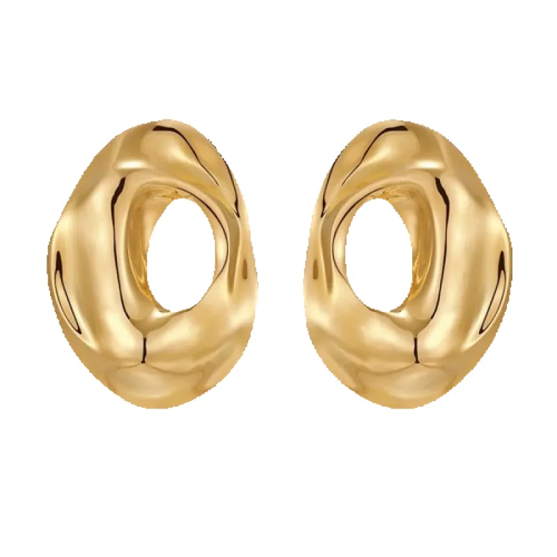 Ripple Hoop Earrings sold by VERAFIED