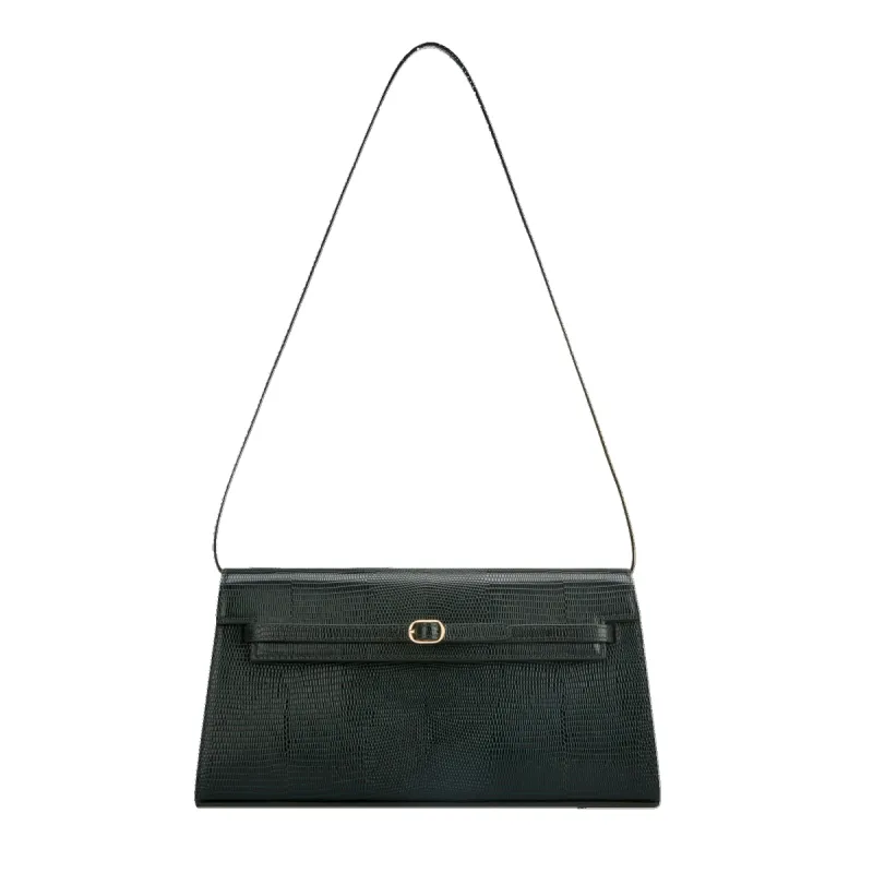 Emerald Lizard Shoulder Bag sold by VERAFIED