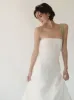 Strapless Linen Maxi Dress sold by VERAFIED