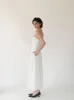 Strapless Linen Maxi Dress sold by VERAFIED