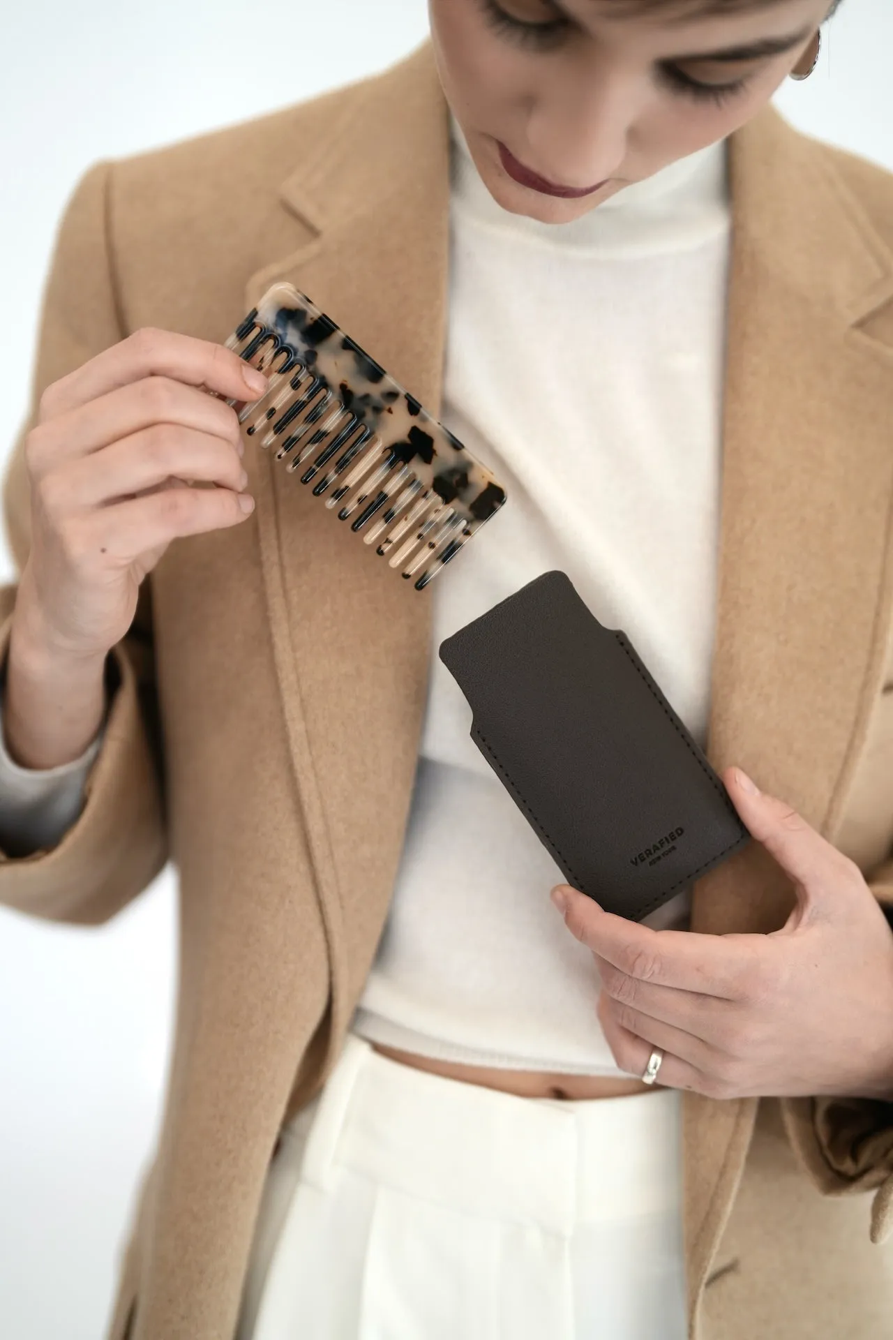 Espresso Hair Comb with Case sold by VERAFIED product image thumbnail 2