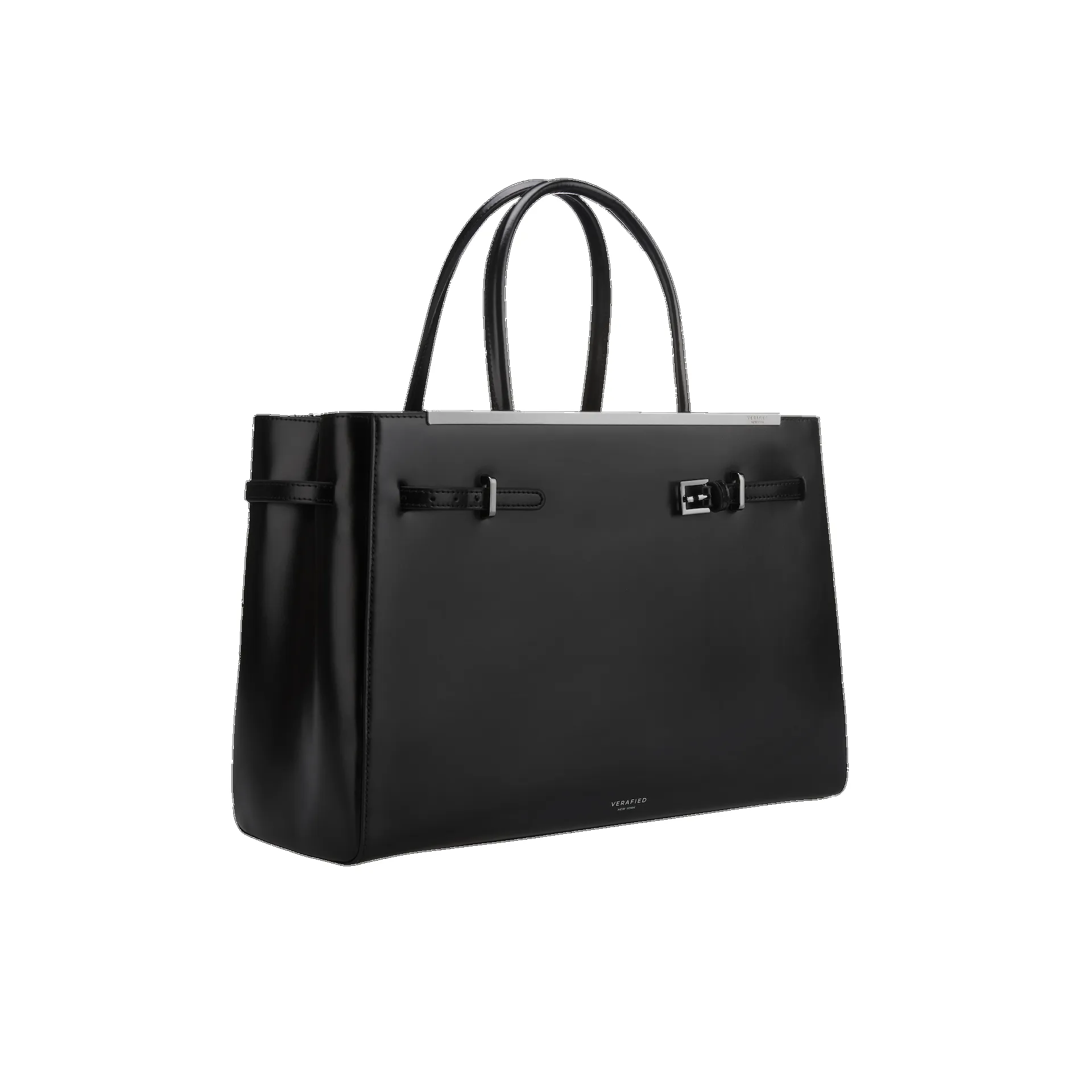 Noir Leather Book Tote Bag 33 sold by VERAFIED product image thumbnail 3